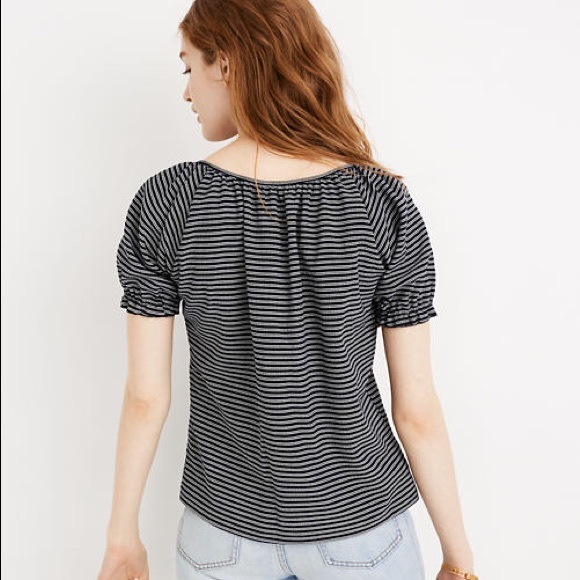 LAST 1! Madewell Texture & Thread Peasant Top 3X - Picture 6 of 7
